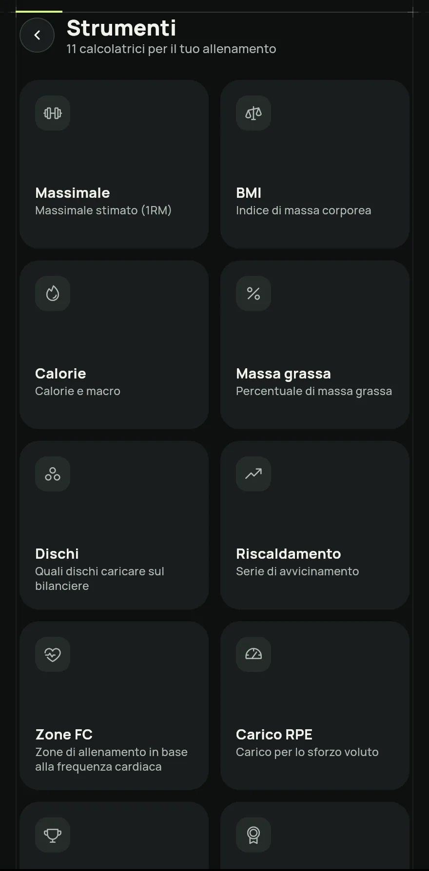 Nella schermata Home, scorri fino in fondo e tocca Strumenti. Puoi trovare la schermata anche con la ricerca.